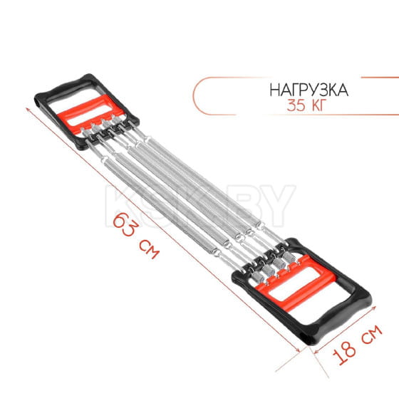 Эспандер грудной, взрослый, 5 пружин, нагрузка 35 кг 537838           (537838) 