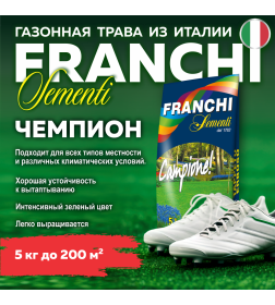 Семена газонной травы Franchi Sementi Чемпион, 5кг 