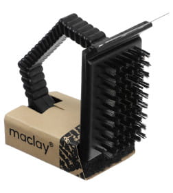 Щетка - скребок для чистки гриля Maclay, длина 12 см   694857   