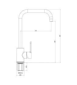 Смеситель для кухни Gross Aqua Ecochrome 3208298MB