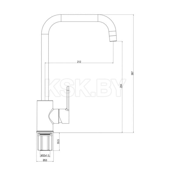 Смеситель для кухни Gross Aqua Ecochrome 3208298MB (3208298MB) 
