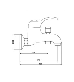 Смеситель для ванны Gross Aqua Provance 2516586С 