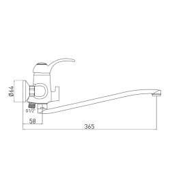 Смеситель для ванны Gross Aqua Provance 7518586C-35S 