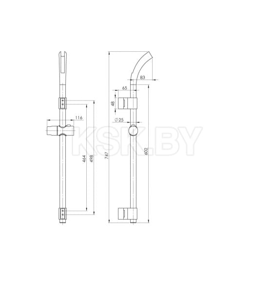 Душевая стойка Rubineta Amadeo, 19004 (19004) 