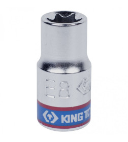 Головка торцевая 1/4" TORX Е-стандарт E8 L=24 мм KING TONY 237508M