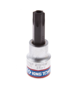 Головка торцевая 3/8" с вставкой-битой TORX T50х50 мм с отверстием KING TONY 302750