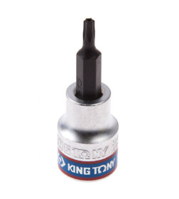 Головка торцевая 3/8" с вставкой-битой TORX T15х50 мм с отверстием KING TONY 302715