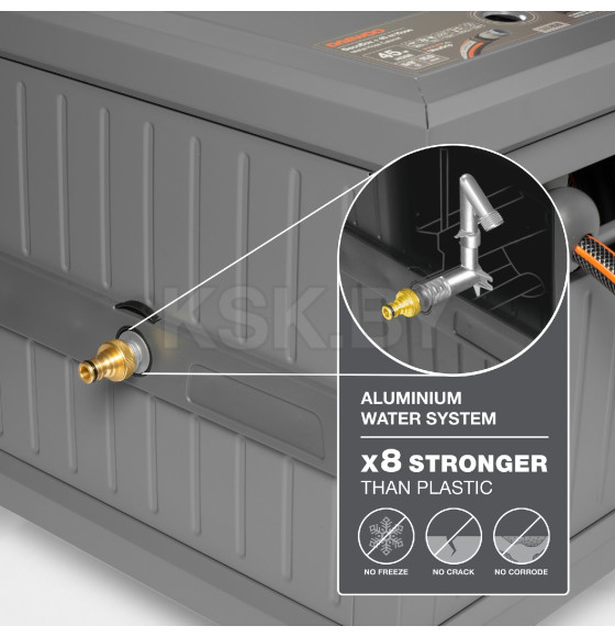 Катушка металлическая со шлангом 45 м и набором для полива DAEWOO DWR 6145 (DWR 6145) 