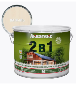 Пропитка АКВАТЕКС 2 в 1 (ваниль) 9 л