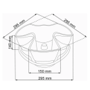 Горшок пластиковый Coubi (графит) Prosperplast DKN3001-426U (DKN3001-426U) 