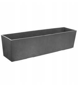 Горшок цветочный Sonata Plain Tapered 15x61x15 см (стальной серый) Multy Home EU5100294