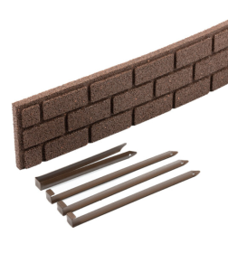 Бордюр садовый EZ Border BRICKS (коричневый) BG Multy Home EU5000060