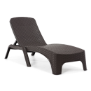 Шезлонг Keter ROMA SUN LOUNGER (коричневый) (03085)