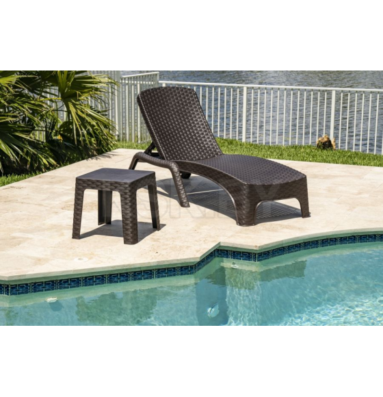 Шезлонг Keter ROMA SUN LOUNGER (коричневый) (03085)