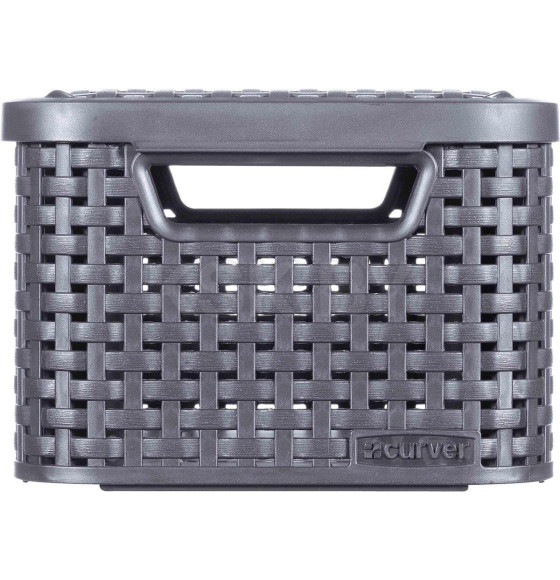 Корзинка Style S 6 л с крышкой (тёмно-серый) Curver 205841 (205841)
