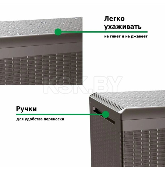 Сундук пластиковый BOXE RATO PLUS коричневый Prosperplast MBRP290-440U (MBRP290-440U) 