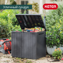 Сундук садовый Keter City Box 113 л, графит (246941) 