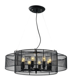 Светильник 1-012680  Grid 8xE14x40W черный