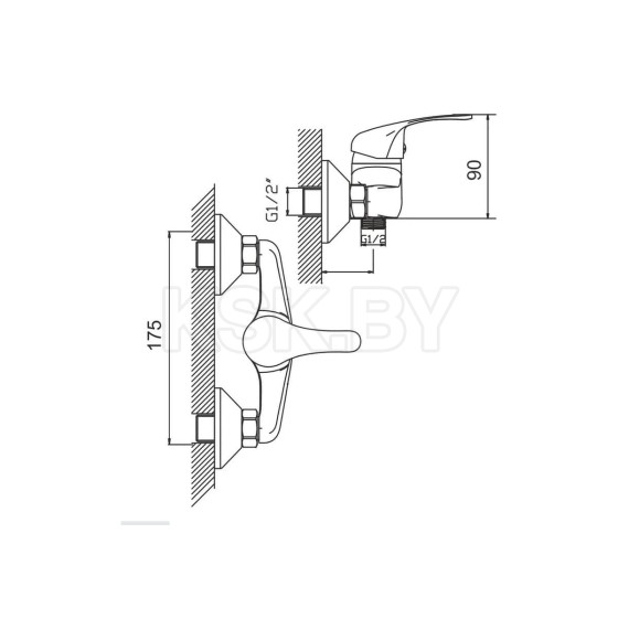 Смеситель для душа GOTA ROCIO G067010 (067010-GOTA) 