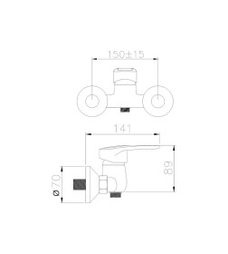 Смеситель для душа GOTA ROCIO G167010