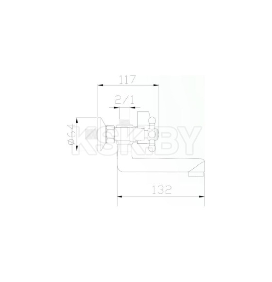 Смеситель для ванны АНТЕЙ Дельта 370333 (370333-ANT) 