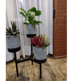 Подставка для цветов Bloomie Stand IKD3L (бетон) Prosperplast IKD3L-422U