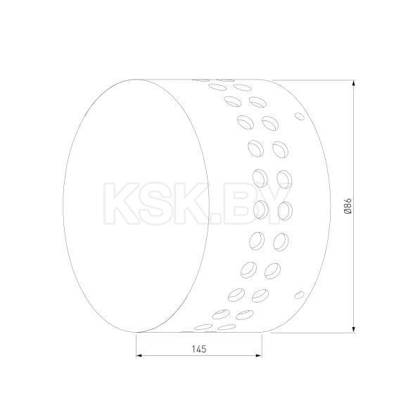 Уличный настенный светодиодный светильник 4Вт 1585 TECHNO LED ARKADA черный IP54 ES (a039997) 