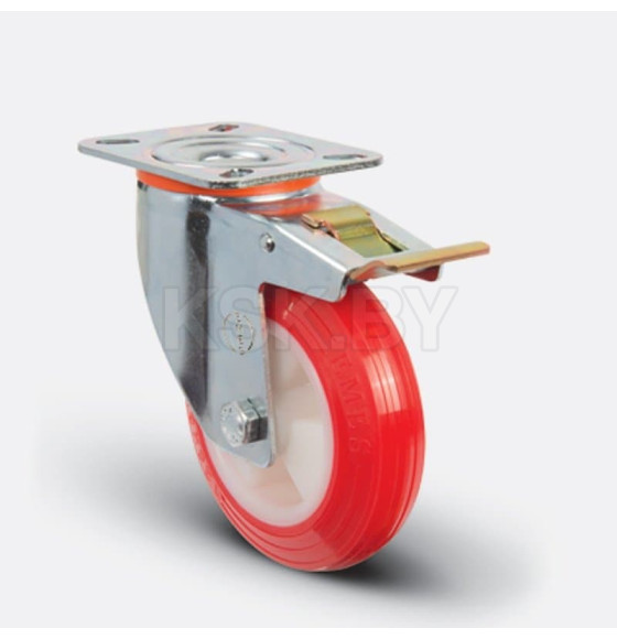 Колесо поворотное D 100 нагрузка 110 кг EM01 ZKP 100F (EM01 ZKP 100F)