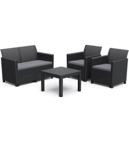 Комплект садовой мебели Keter Claire 2 seater set (графит)