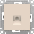 Розетка телефонная RJ11 бежевый Schneider Electric Atlasdesign (ATN000281) 