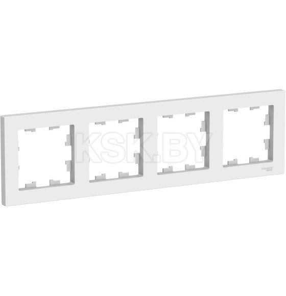 Рамка 4-я белый Schneider Electric Atlasdesign (ATN000104) 