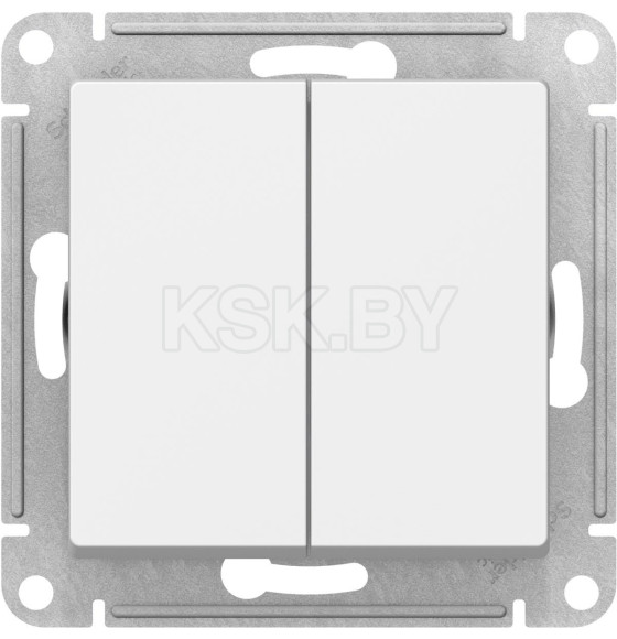 Переключатель 2кл. 10А белый Schneider Electric Atlasdesign (ATN000165) 