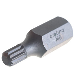 Бита SPLINE M6х30 мм (10 мм DR) Ombra 531706