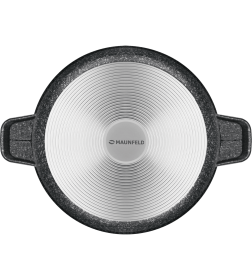 Кастрюля из литого алюминия со стеклянной крышкой, 24 см, 4 л MAUNFELD GRETA MF24GRTT01CR