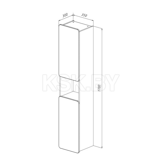 Пенал подвесной/напольный Lemark OLIVIA 35 см LM08OL35P (LM08OL35P) 