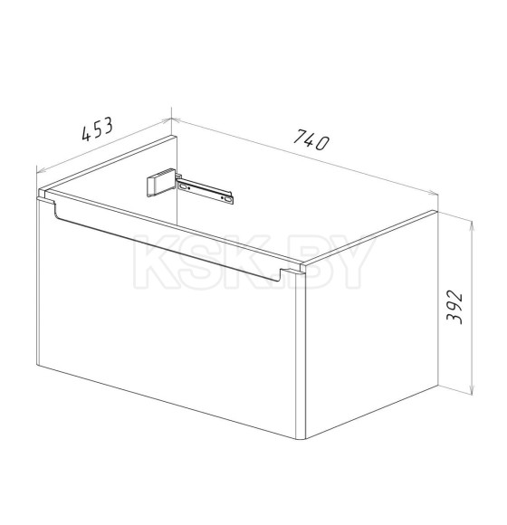 Тумба подвесная Lemark BUNO MINI 80 см LM05BM80T (LM05BM80T) 