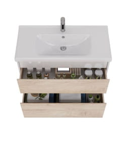 Тумба подвесная/напольная Lemark COMBI 100 см LM03C100T-dub