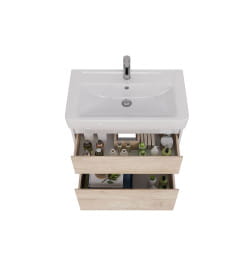 Тумба подвесная/напольная Lemark COMBI 80 см LM03C80T-dub