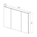 Шкаф зеркальный Lemark UNIVERSAL 120х80 см LM120ZS-U (LM120ZS-U) 