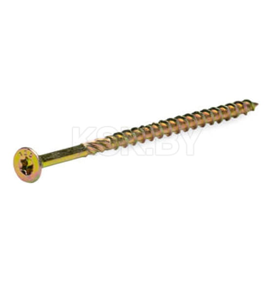 Саморез усиленный по дереву TORX30 6.0x120, потай, желтый цинк, в пласт. контейнере, ЕКТ (упак/20шт) (B009543) 