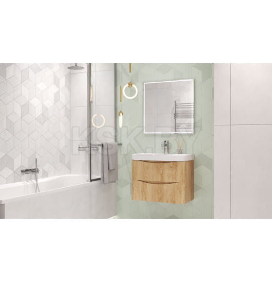 Тумба подвесная VELVEX Clay 700-0-2 дуб верона под умывальник 9595 tp.CLA.9595.70.2Y (tp.CLA.9595.70.2Y дуб верона) 