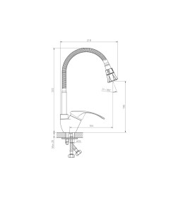 Смеситель одноручный для кухни Decoroom DR71022