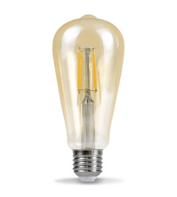 Лампа светодиодная LED-ST64-deco gold 15Вт 230В Е27 3000К золотистая IN HOME