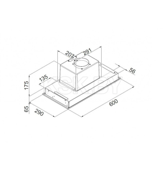 Вытяжка кухонная Ciarko CUB 60 Inox (CUB 60 Inox) 