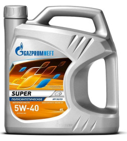 Масло моторное Gazpromneft Super 5W-40 полусинтетическое 4л.