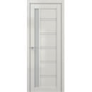 Дверное полотно V6 Крем вуд 2000х600х35мм,стекло матовое