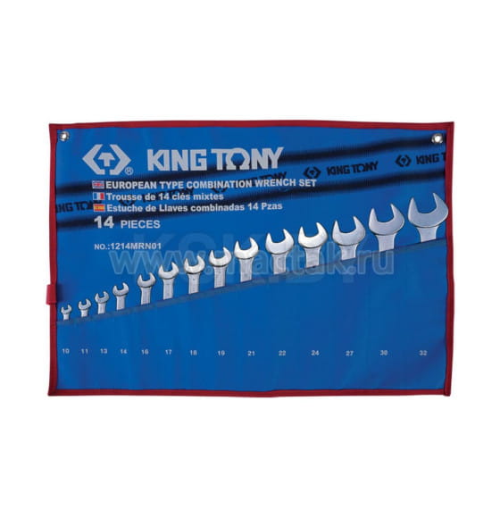 Набор ключей комбинированных 10-32 мм (14 предметов) KING TONY 1214MRN (1214MRN) 