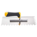 Гладилка нержавеющая ручка 2К HARDY 12х28 см зуб 8мм (0800-282808) 