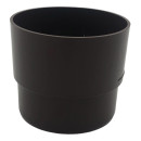 Муфта трубы Light коричневая ПВХ Поливент 