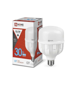 Лампа светодиодная LED-HP-PRO 30Вт 230В Е27 6500К IN HOME